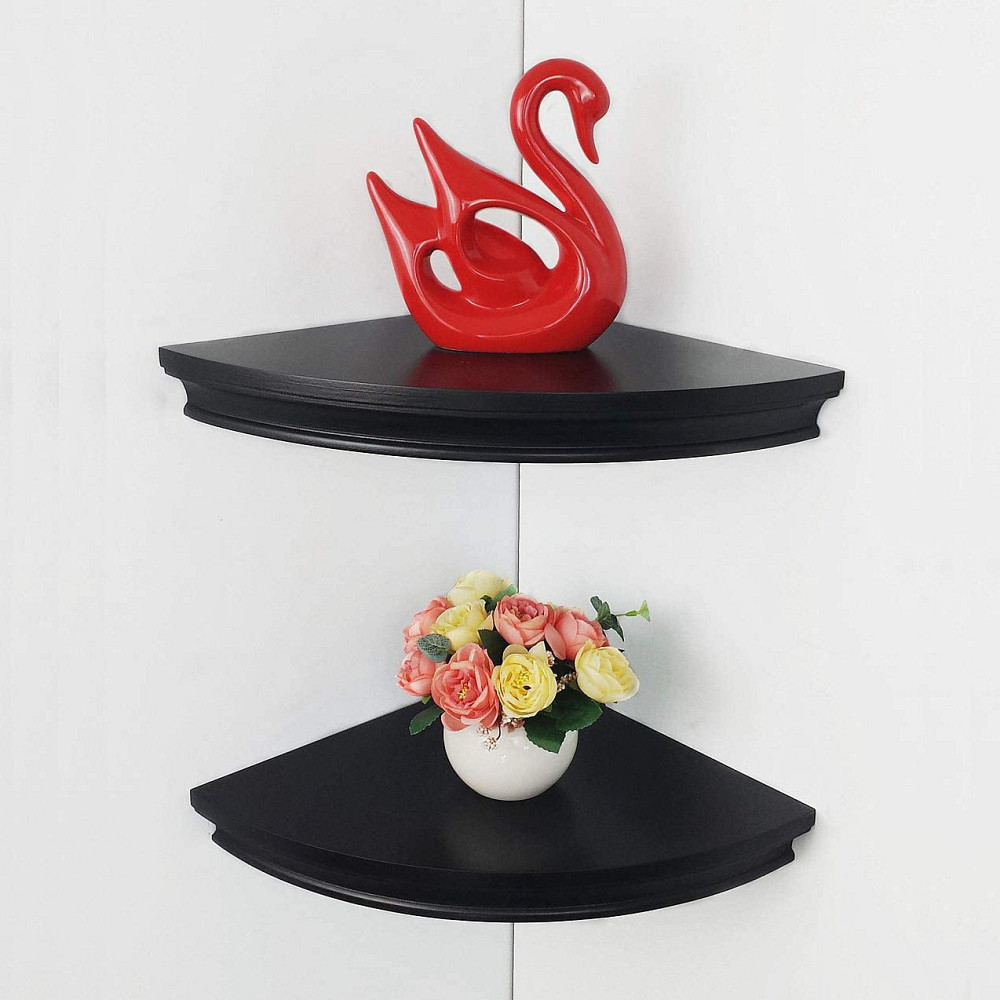 Угловая настенная полка 