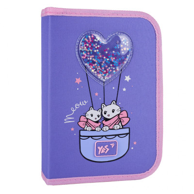Пенал Yes Purr Meow HP-04 твердий одинарний з двома клапанами (533624) Винница - изображение 1