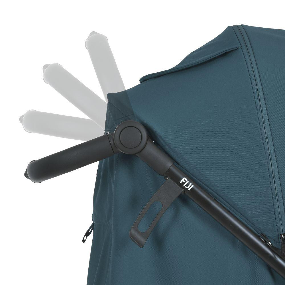 Коляска дитяча FIJI Lagoon Blue прогулянкова з москітною сіткою та чохлом на ніжки Зелена (ME 1113-2) Чернигов - изображение 7