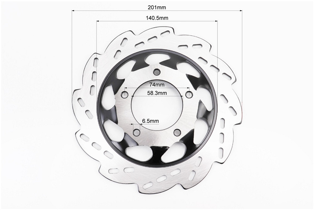 Диск гальмівний передній MUSTANG-125 Київ - фото 2