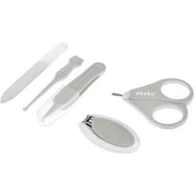 Детский маникюрный набор Akuku Якблоко, серый (A0473) Винница