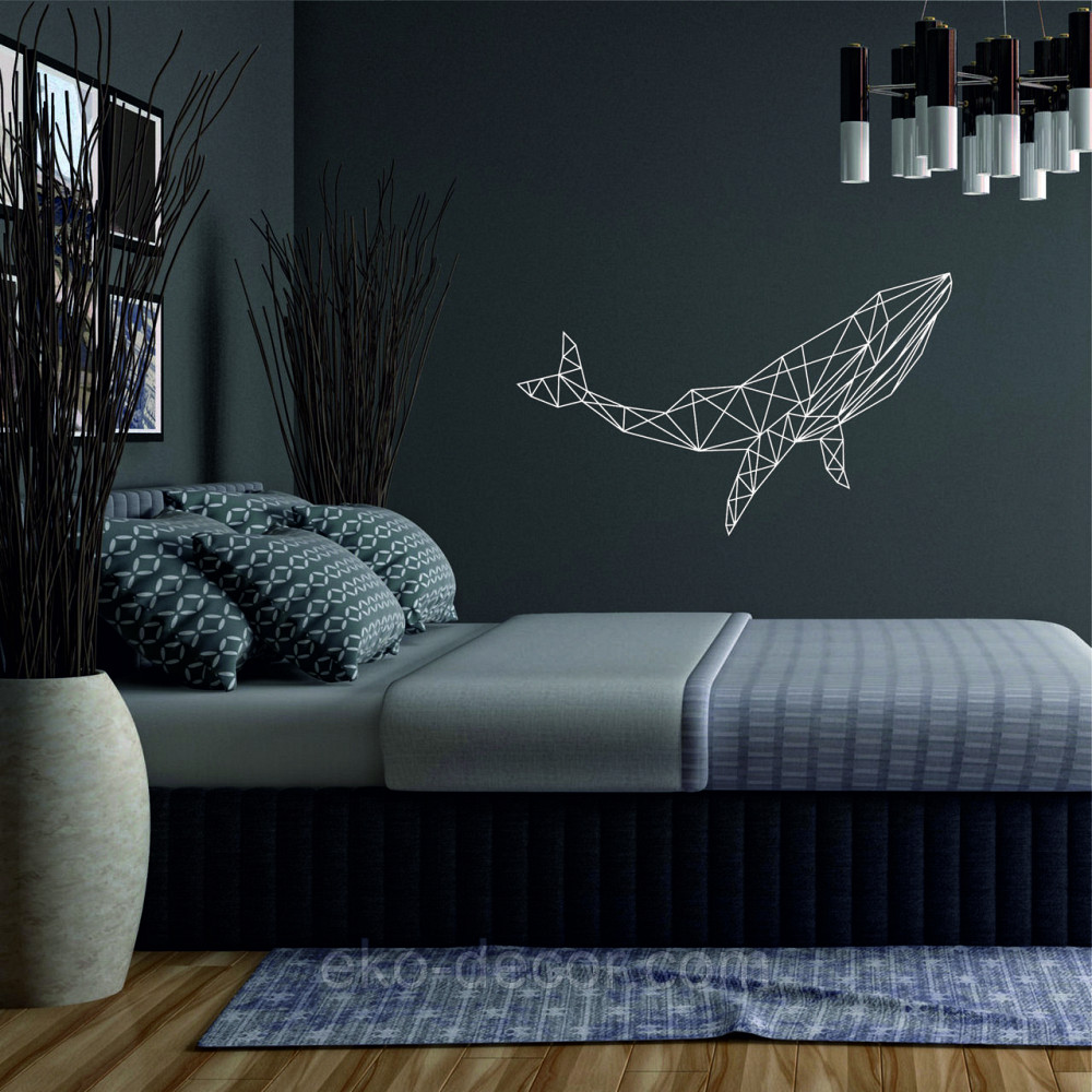Декоративное настенное Панно «Кит», Декор на стену 110*66 см, Белый Киев - изображение 5