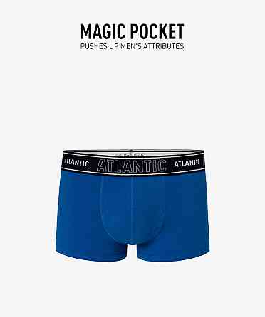 Мужские боксеры Atlantic Magic pocket MH-1191 Синий, XXL Киев