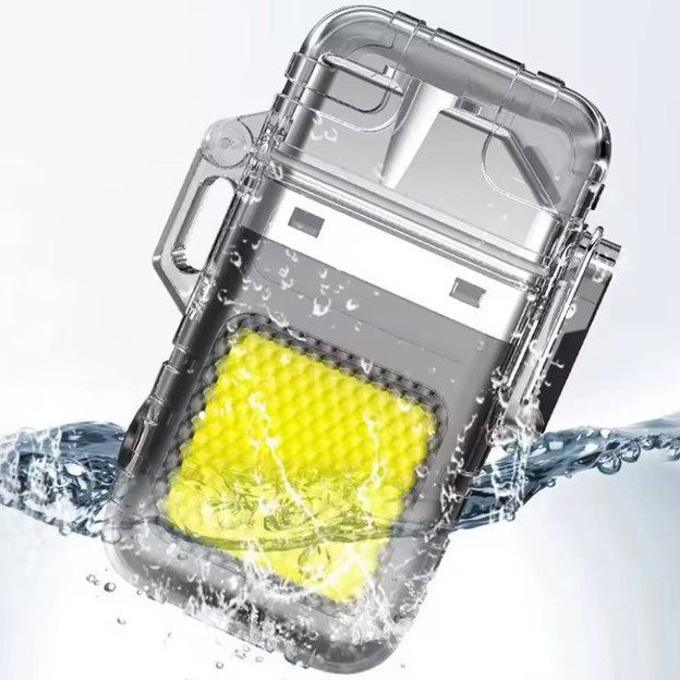 Зажигалка спиральная водонепроницаемая электронная с LED фонариком и зарядкой от USB CW-33 Львов - изображение 4