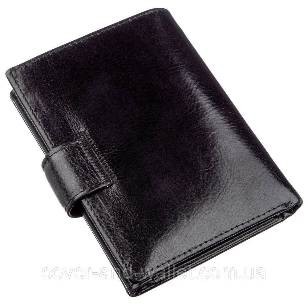 Солідний вертикальний чоловіче портмоне з гладкої шкіри Boston B5-020 Київ - фото 3