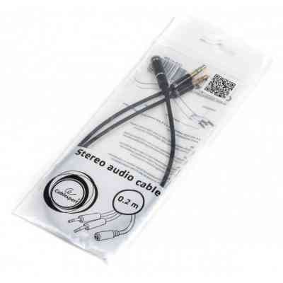Кабель мультимедійний Jack 3.5mm F to 2 x Jack 3.5mm M Cablexpert (CCA-418M) Вінниця