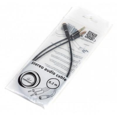 Кабель мультимедійний Jack 3.5mm F to 2 x Jack 3.5mm M Cablexpert (CCA-418M) Вінниця - фото 2