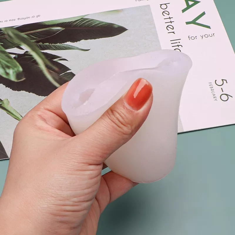 Молд силиконовый Заяц 73 на 65 мм белый Киев - изображение 3