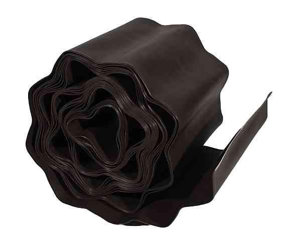 Бордюрна пластикова стрічка 15 см 9 метрів коричнева VARTCO (Польща) Дніпро