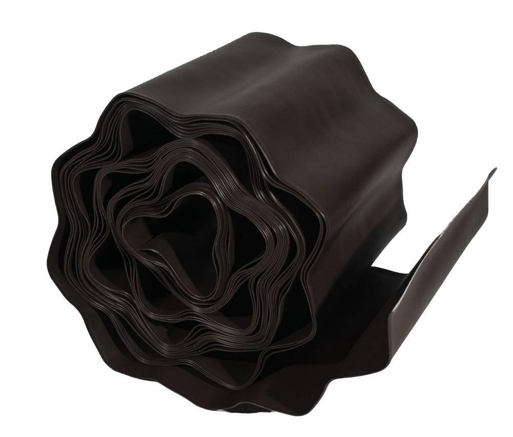 Бордюрна пластикова стрічка 15 см 9 метрів коричнева VARTCO (Польща) Дніпро - фото 3