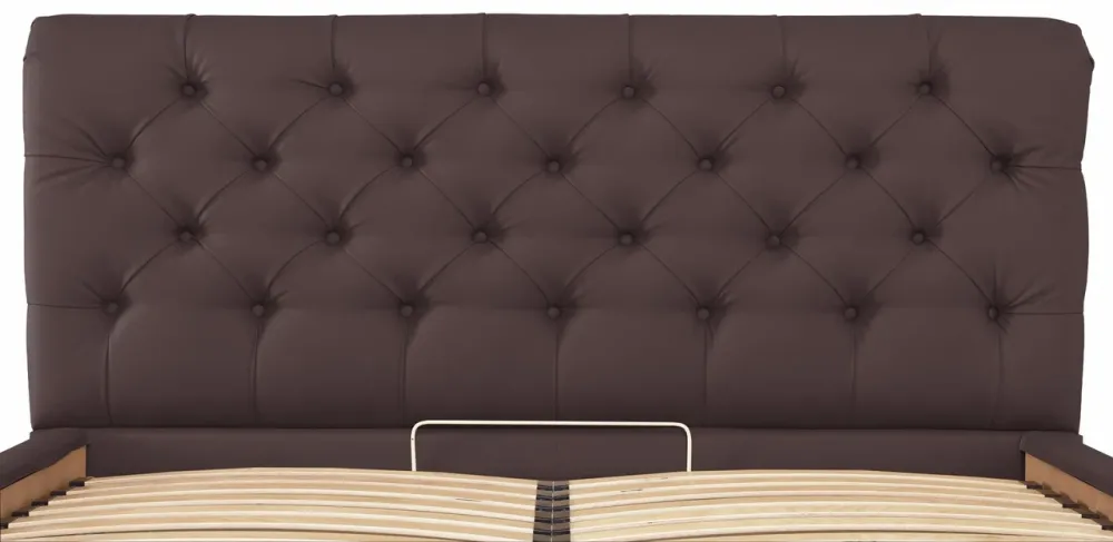 Кровать Двуспальная London Comfort 180 х 190 см Fly 2231 С подъемным механизмом и нишей для белья Темно-коричневый Киев - изображение 7