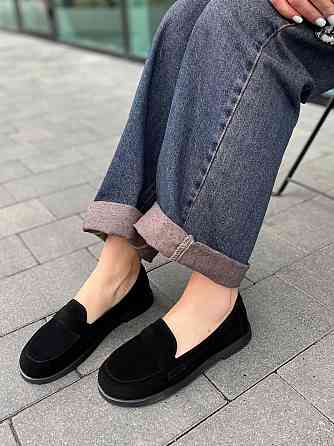 MOD GAR Лофери жіночі MOD GAR 9864 чорні (весна-осінь, замша натуральна) (5805) Коломия