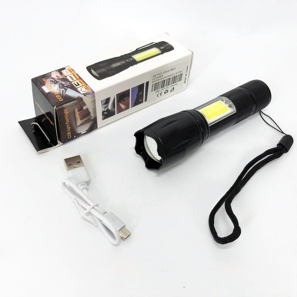 Профессиональный тактический фонарик PLD, Портативный светодиодный фонарь с зарядкой ZN-19 Ивано-Франковск - изображение 2