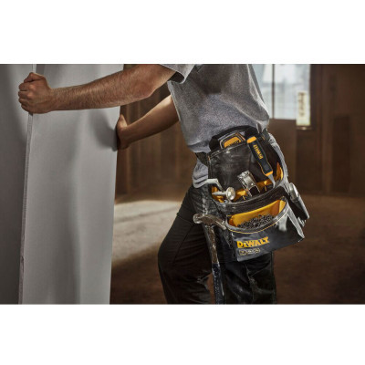 Сумка для інструмента DeWALT PRO з поясом та скобою для молотка, 12 кишень (DWST40101-1) Вінниця - фото 2