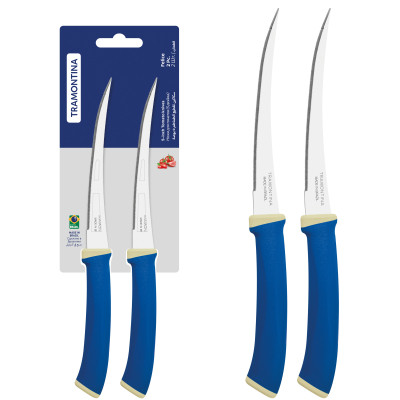 Набір ножів Tramontina Felice Blue Tomato 127 мм 2 шт (23495/215) Вінниця - фото 2