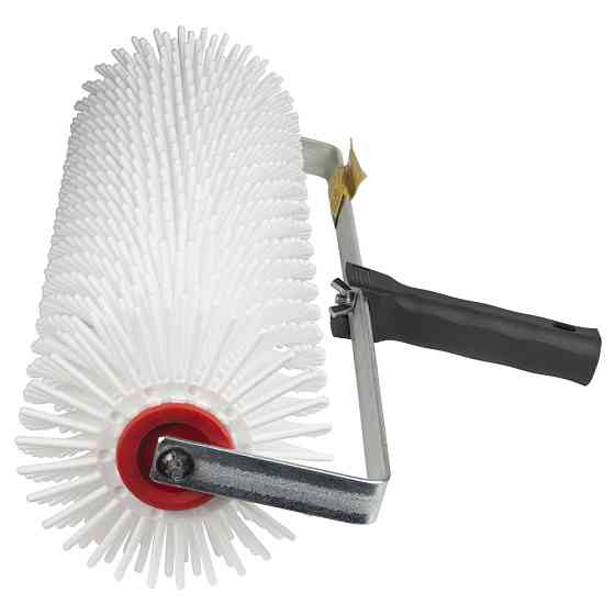 Sigma Валик игольчатый аэрационный для наливного пола 120×400мм с ручкой (рамкообразная) белая Коломия