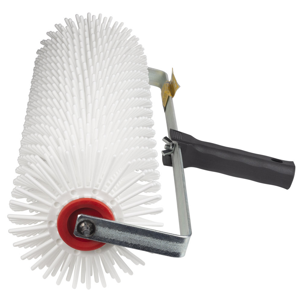 Sigma Валик игольчатый аэрационный для наливного пола 120×400мм с ручкой (рамкообразная) белая Коломия - фото 2