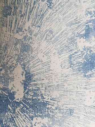 Обои виниловые на флизелине Marburg 82103 Felicita под штукатурку синие на белом фоне Киев