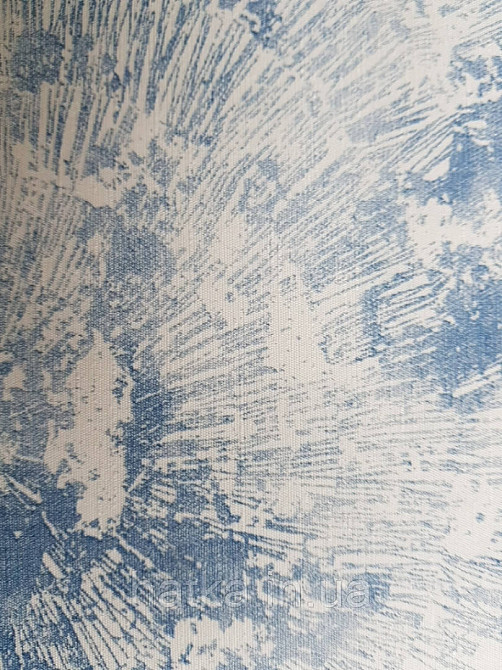 Обои виниловые на флизелине Marburg 82103 Felicita под штукатурку синие на белом фоне Киев - изображение 2