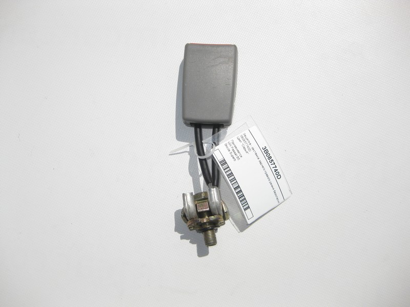 VAG  3B0857740D Засувка - застібка заднього правого ременя безпеки сіра VW Passat B5 Skoda Superb Одеса - фото 3