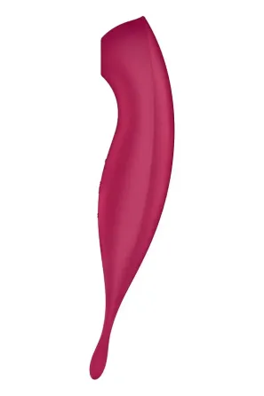 Смарт-вибратор для клитора с вакуумной стимуляцией Satisfyer Twirling Pro+ dark red Львов