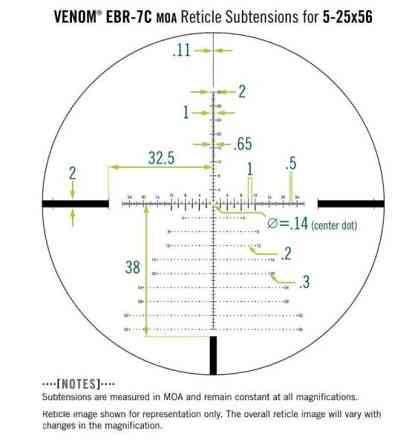 Приціл оптичний Vortex Venom 5-25x56 FFP 34 мм AO із сіткою EBR-7C MOA Вінниця