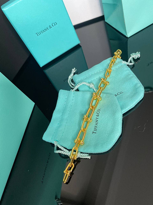 Тиффани браслет цепь / позолота 18 К  /  упакован в мешочек Tiffany Одесса - изображение 3