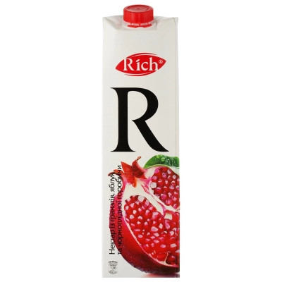 Сок Rich Гранатовый нектар осветленный 1 л (4820039352743) Винница - изображение 1