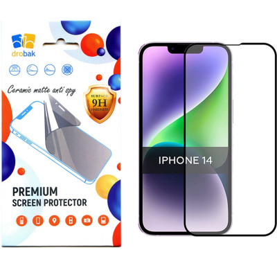 Скло захисне Drobak Matte Ceramics Anty Spy Apple iPhone 14 Pro (535330) Вінниця - фото 1