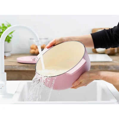 Кастрюля KitchenAid чавунна з кришкою 5,2 л Суха троянда (CC007431-001) Винница - изображение 8