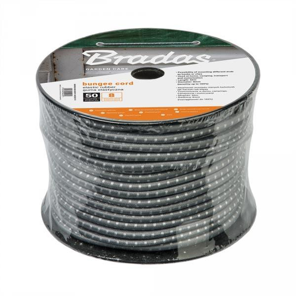 Шнур еластичний гумовий 0,8см x 50м сірий BUNGEE CORD HOOK, BCDIY-0850GY-R Київ - фото 3