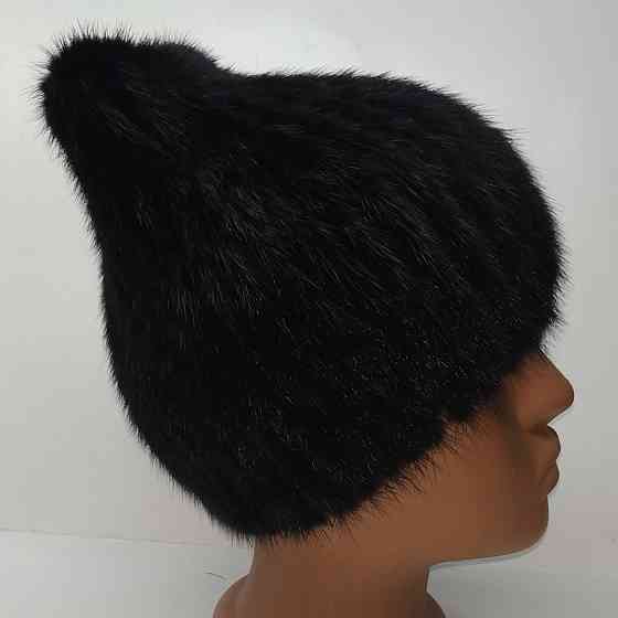 Норковая шапка женская кошка Николь Черный Харьков