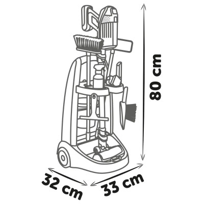 Ігровий набір Smoby Вiзок для прибирания Ровента з ручним пилососом та аксесуарами (7600330326) Вінниця - фото 9