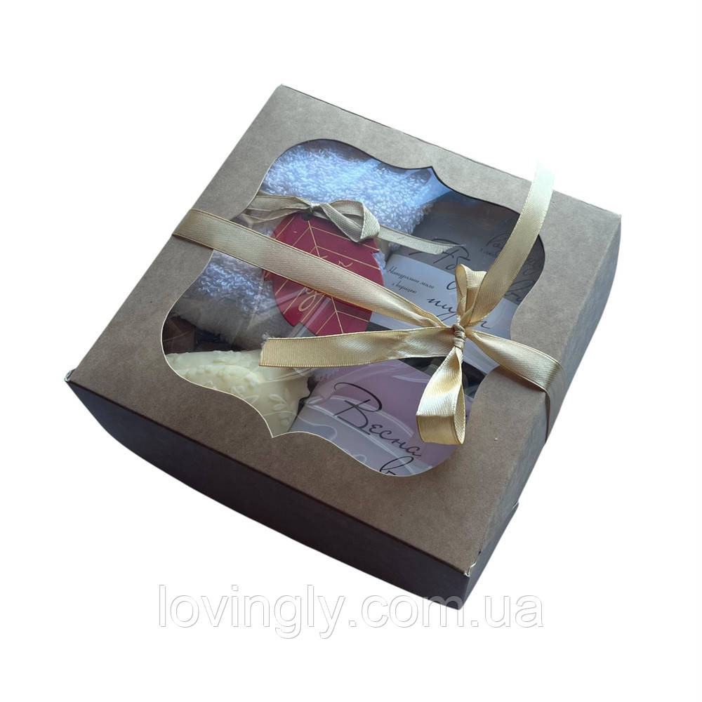 Крафтовий подарунок на 8 березня з милом ручної роботи ,свічка-пташка, рушничок Ірпінь - фото 8