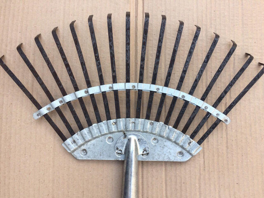 Граблі віялові пластина сірі Харків - фото 1