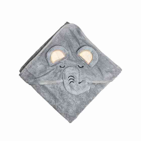 Детское полотенце с капюшоном MGZ-0640(Gray) размер 80х80 см Винница