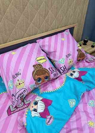 Комплект детского постельного белья Фланель, Koloco Полуторный 150х210 с разноцветным принтом (88-060) Киев