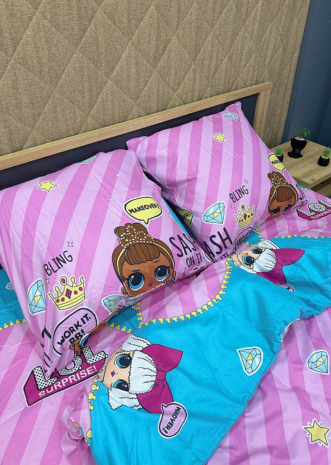 Комплект детского постельного белья Фланель, Koloco Полуторный 150х210 с разноцветным принтом (88-060) Киев - изображение 6