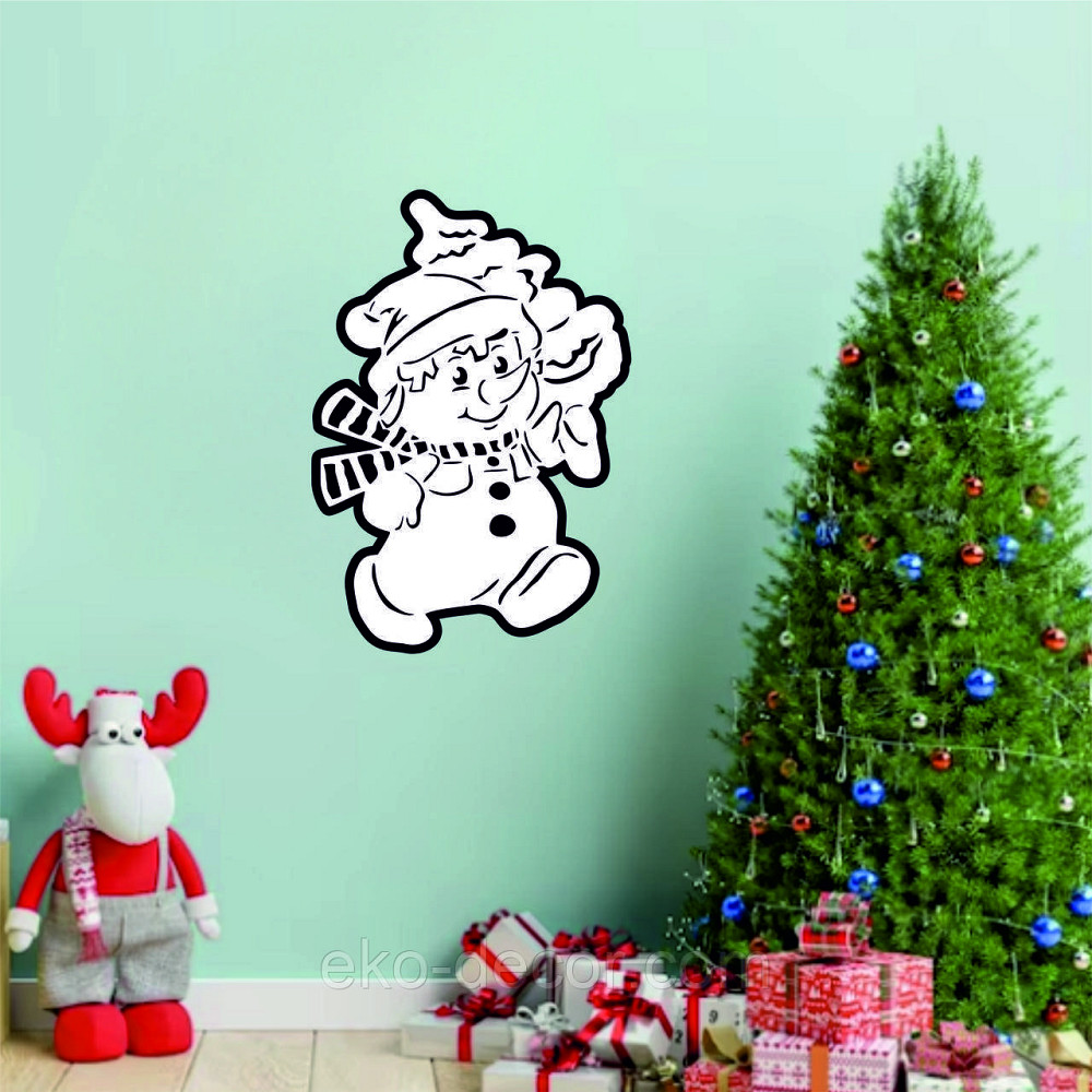 Декоративне настінне Панно «Сніговик», Декор на стену Київ - фото 6