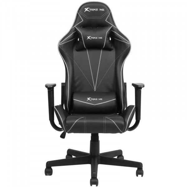 КРІСЛО ІГРОВЕ XTRIKE ME ADVANCED GAMING CHAIR  GC-909, 50ММ, ЧОРНО-СІРЕ (GC-909GY) Київ - фото 1