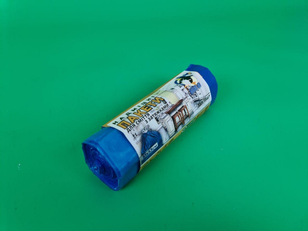 Сміттєвий пакет із зав'язкою 35літрів (15 шт LD) Кок (1 рул) Харків - фото 4