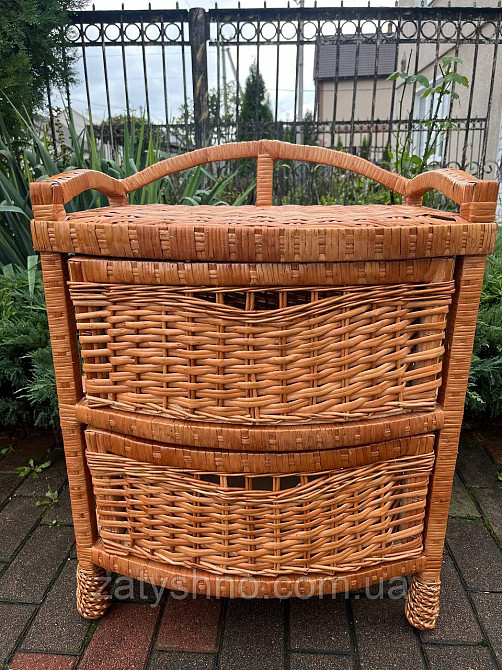 Комод плетений на 2 шухляди дутий Київ - фото 4