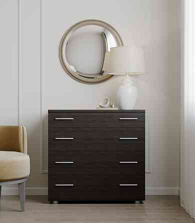 Маленький комод Эверест на 4 ящика К-1 80х45х73 венге темный (телескопы) (DTM-2444) Днепр