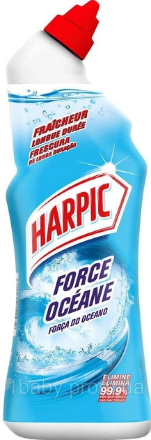 Антибактеріальний засіб для чищення унітазу Harpic Force Oceanе WC Gel 750мл Київ - фото 1