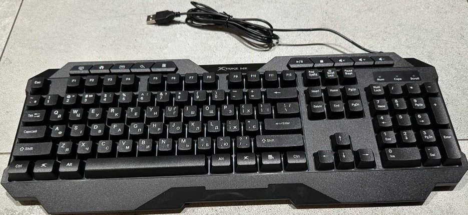 Набор игровой клавиатура, мышь, гарнитура и коврик XTRIKE ME CMX-415. Харьков - изображение 4