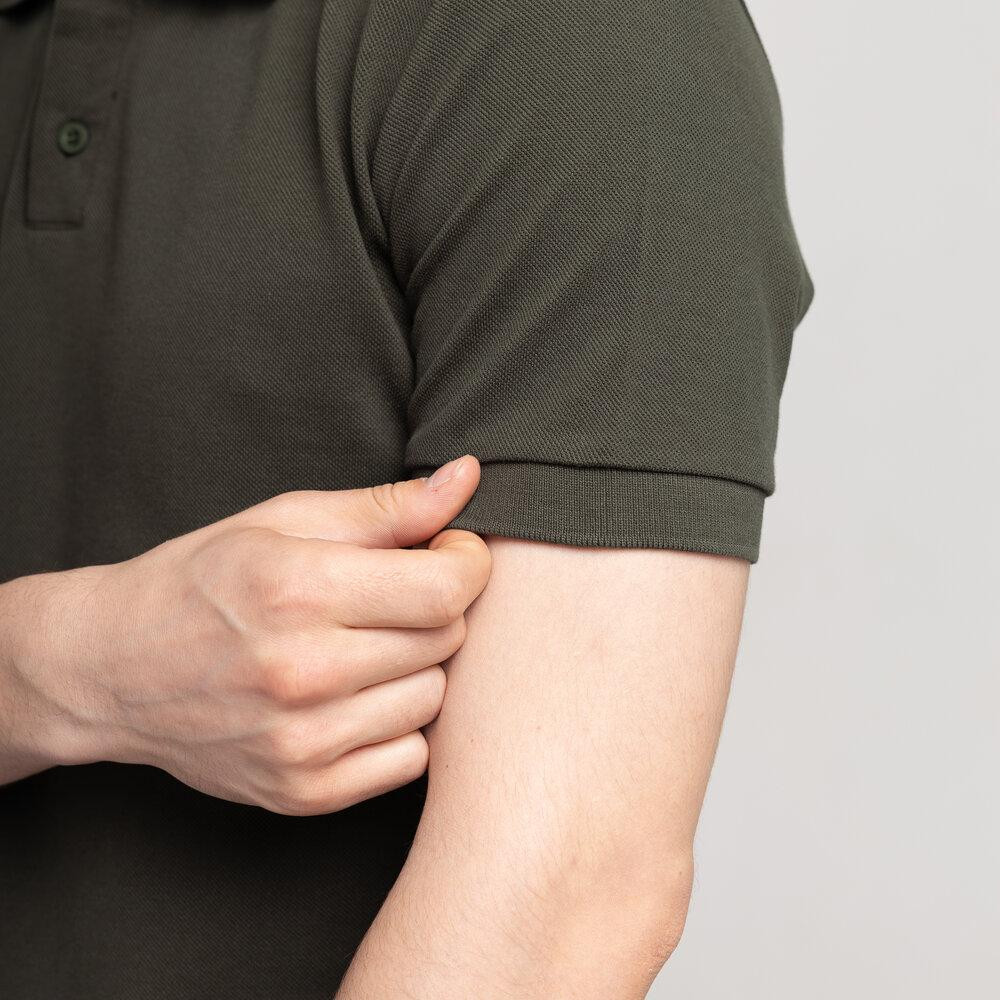 Хаки футболка поло весенняя черная. Легкое летнее мужское летнее хаки зеленое поло Pobedov Royal Киев - изображение 5