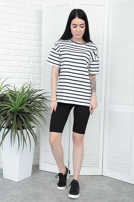 Костюм з велосипедками "Balance" оптом | Норма | Розпродаж моделі Чорний, 42-44 Київ - фото 8