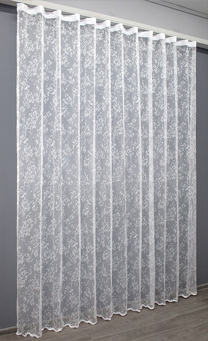 Тюль жакард, мармур колір білий 1370т Київ - фото 4