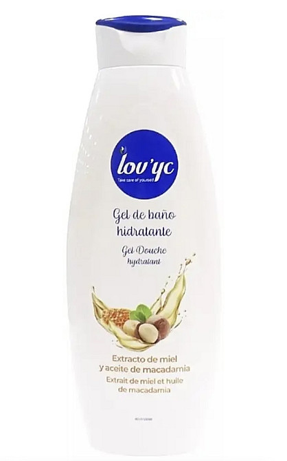 Гель для душу Lov`yc Мед та олія макадамії 750мл Виноградів - фото 1