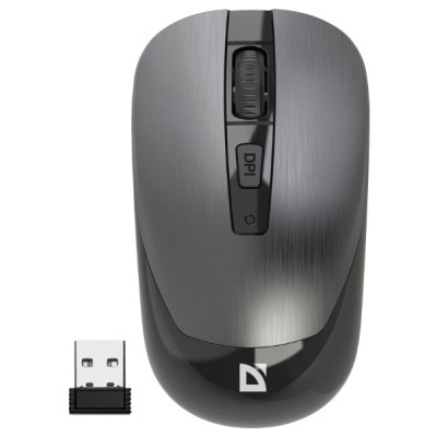 Мишка Defender Wave MM-995 Silent Wireless Grey (52993) Вінниця - фото 1